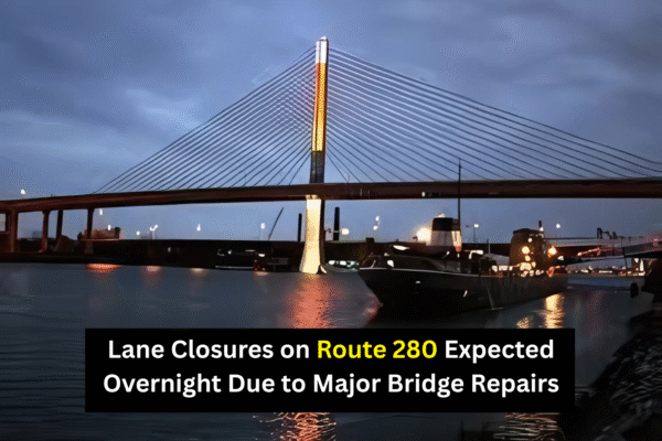 Lane Closures on Route 280 Expected Overnight Due to Major Bridge Repairs Bridge nightview
