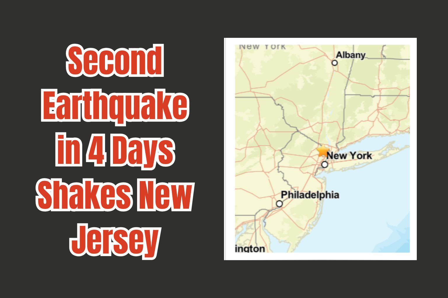 Second Earthquake in 4 Days Shakes New Jersey