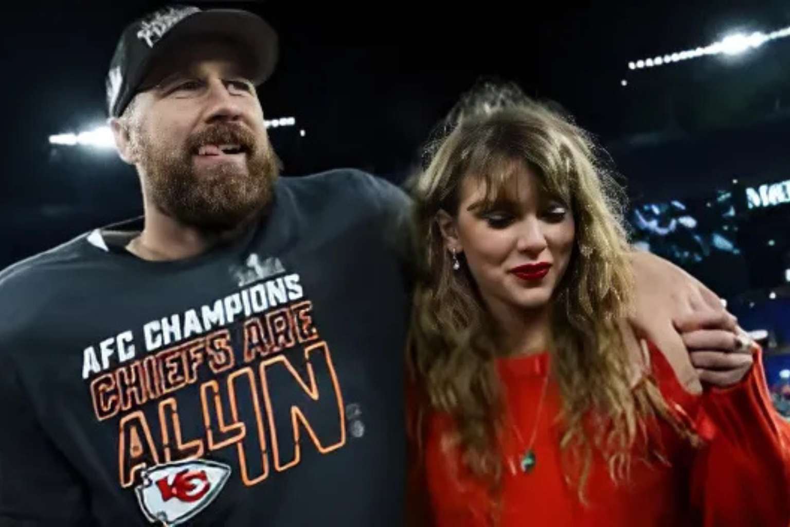 Taylor Swift and Travis Kelce