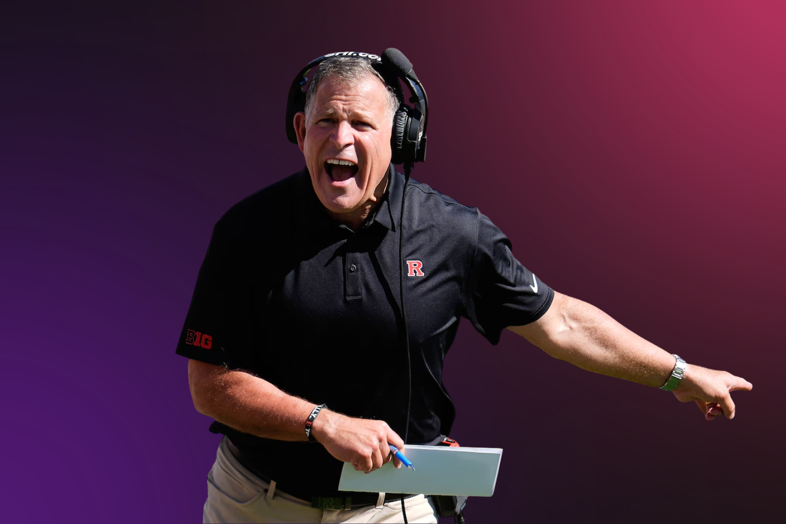 Rutgers head coach Greg Schiano
