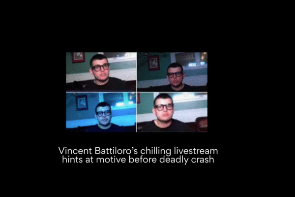 Vincent Battiloro’s chilling livestream hints at motive before deadly crash