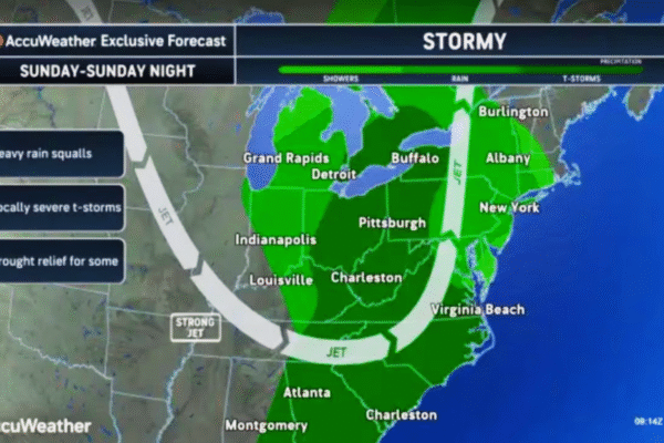 Strong Storm System to Bring Gusty Winds and Thunder to New Jersey Tonight